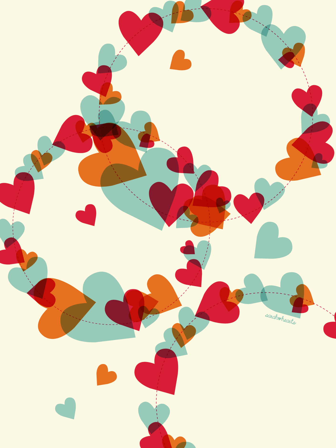 February 2012 Valentine's Heart iPad Wallpaper