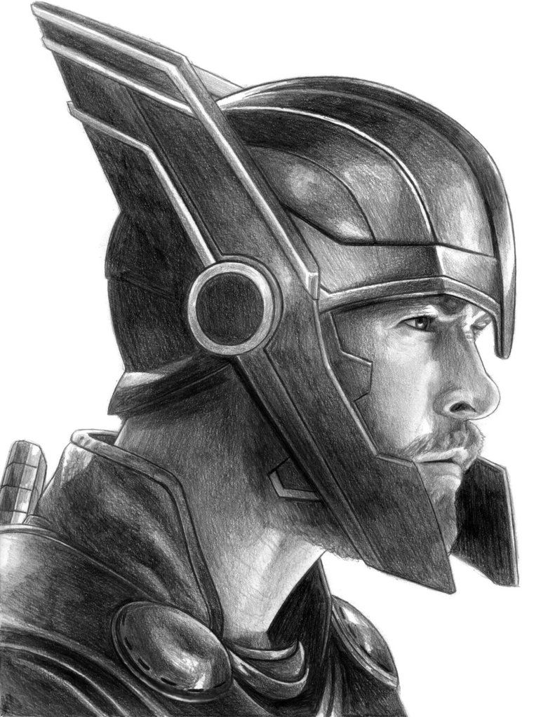 Thor by SoulStryder210. Marvel art drawings, Marvel drawings, Avengers drawings