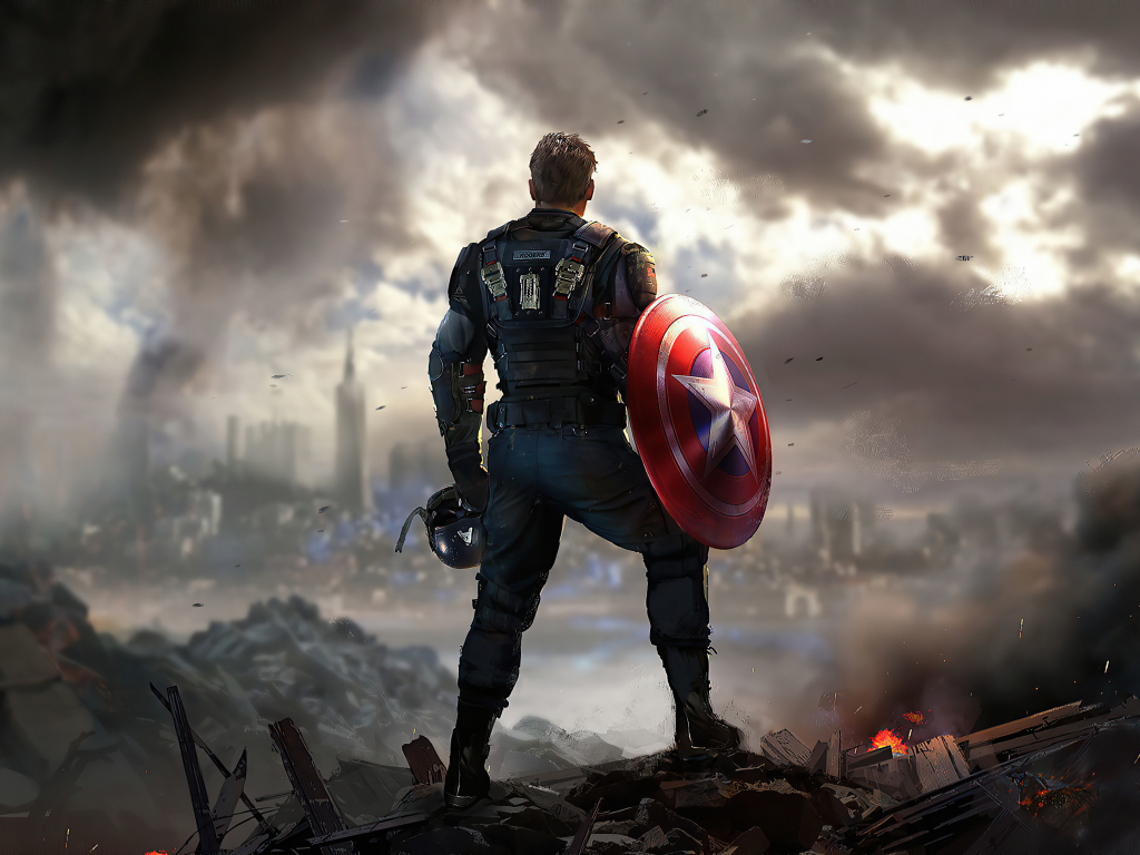 Captain america, marvel's avengers, first avenger wallpaper, HD image, picture, background, 3bea22
