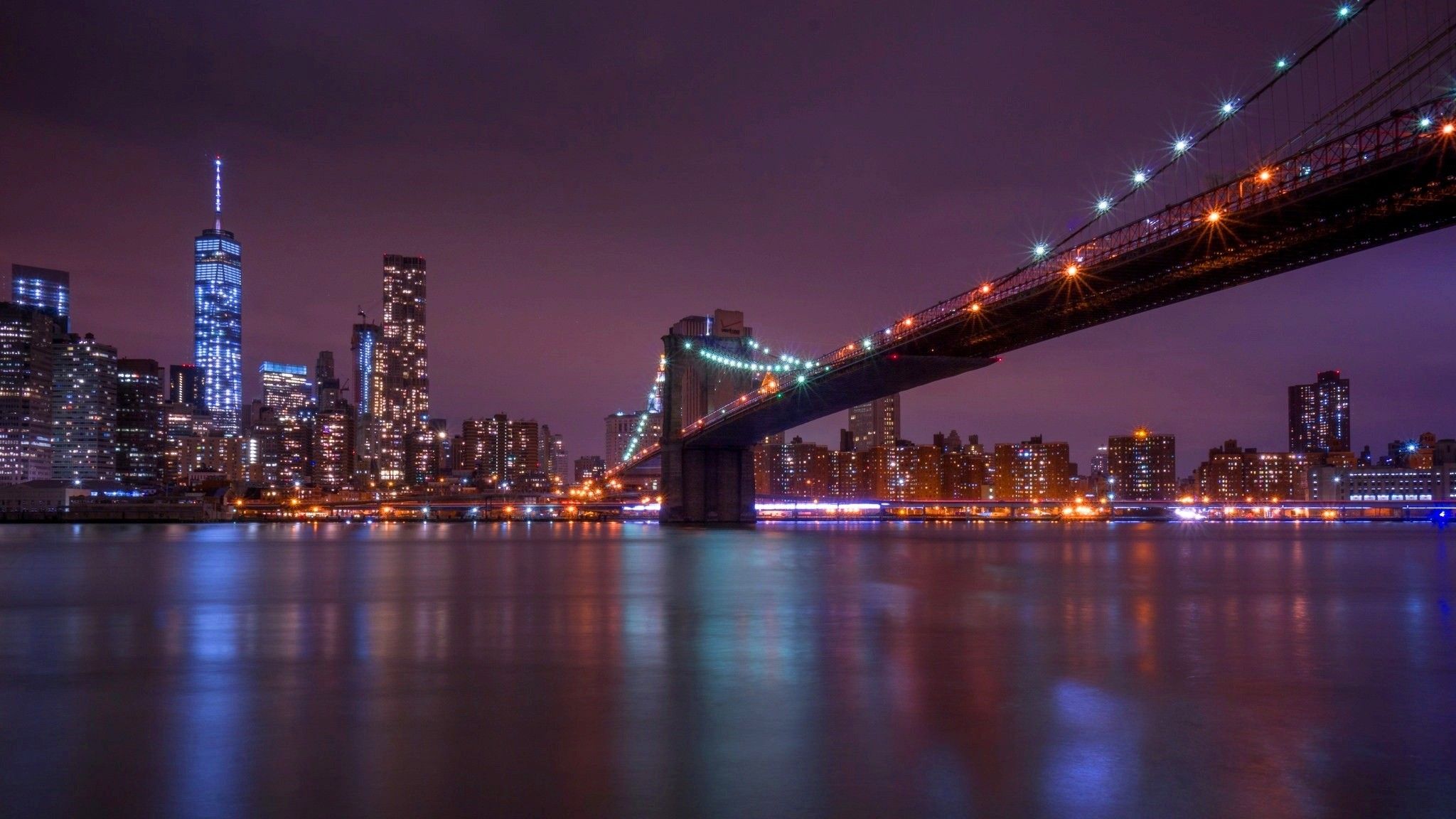 Brooklyn Bridge Night Wallpaper Free Brooklyn Bridge Night Background