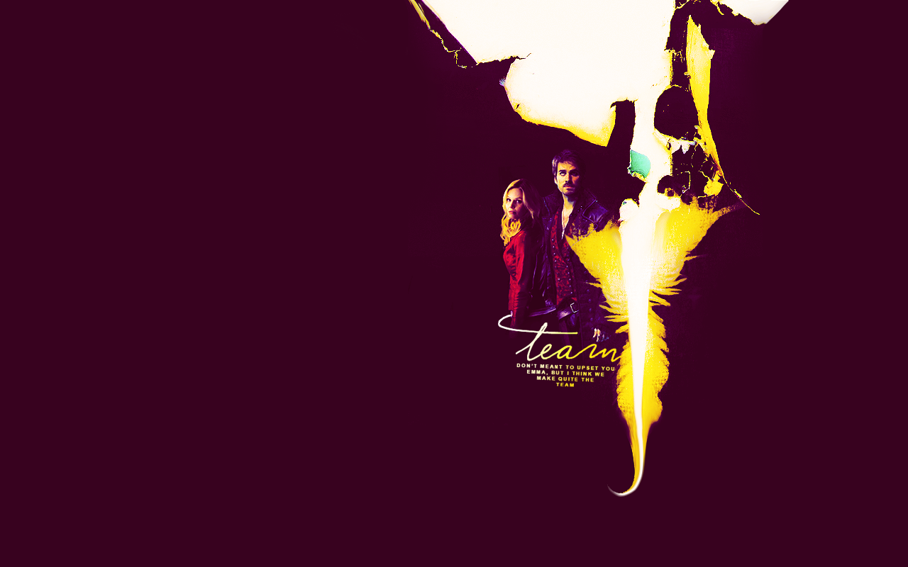 Captain Hook & Emma Swan Upon A Time Wallpaper
