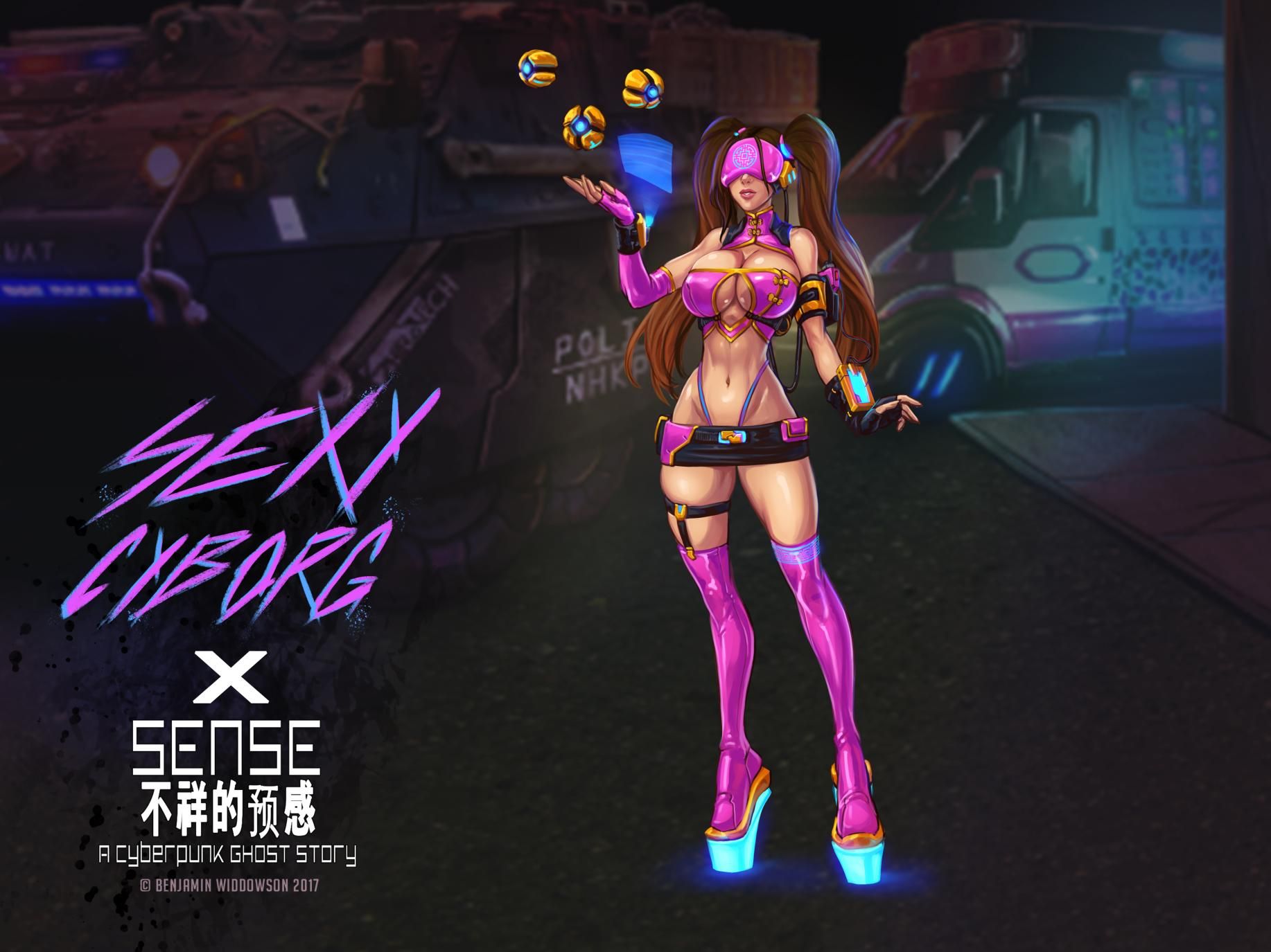 I get to be a character in Project Sense - 不祥的预感: A Cyberpunk Ghost Story. Cyberpunk, Horror game, Neon fashion
