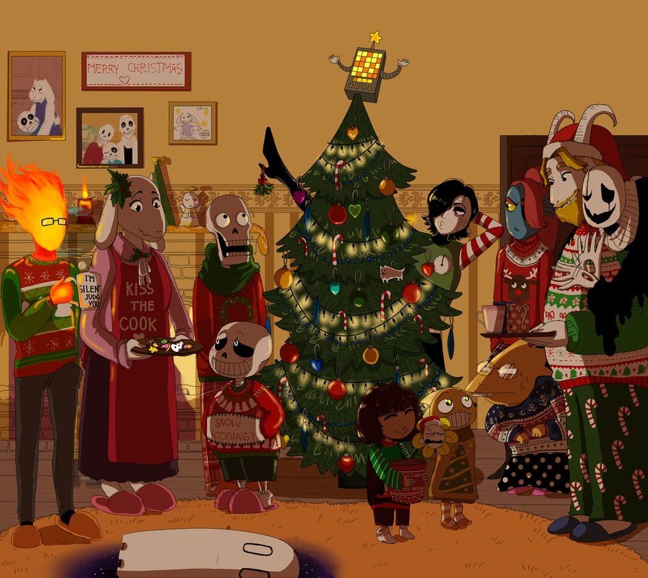 Undertale Christmas Wallpapers Wallpaper Cave