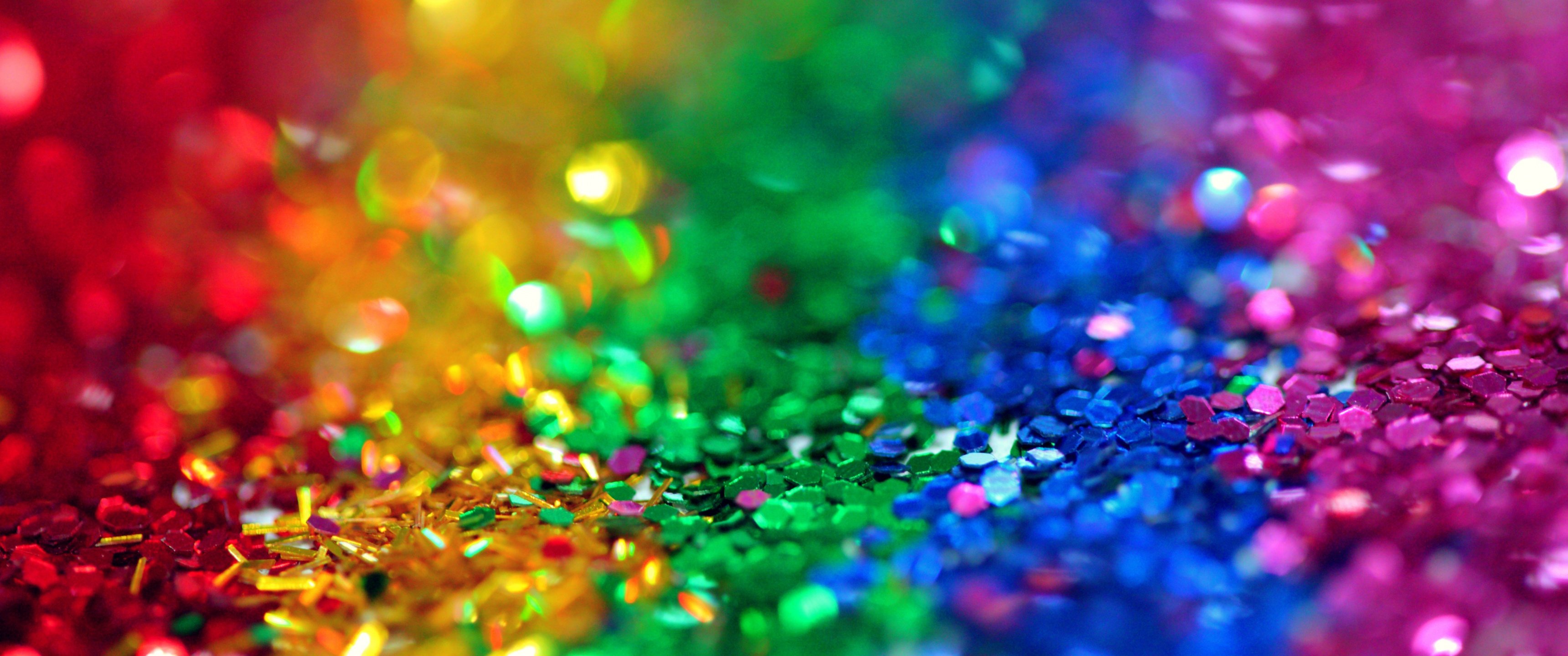 Glitter Wallpaper 4K, Colorful, Multicolor, Bokeh, Assorted, Sequins, Photography