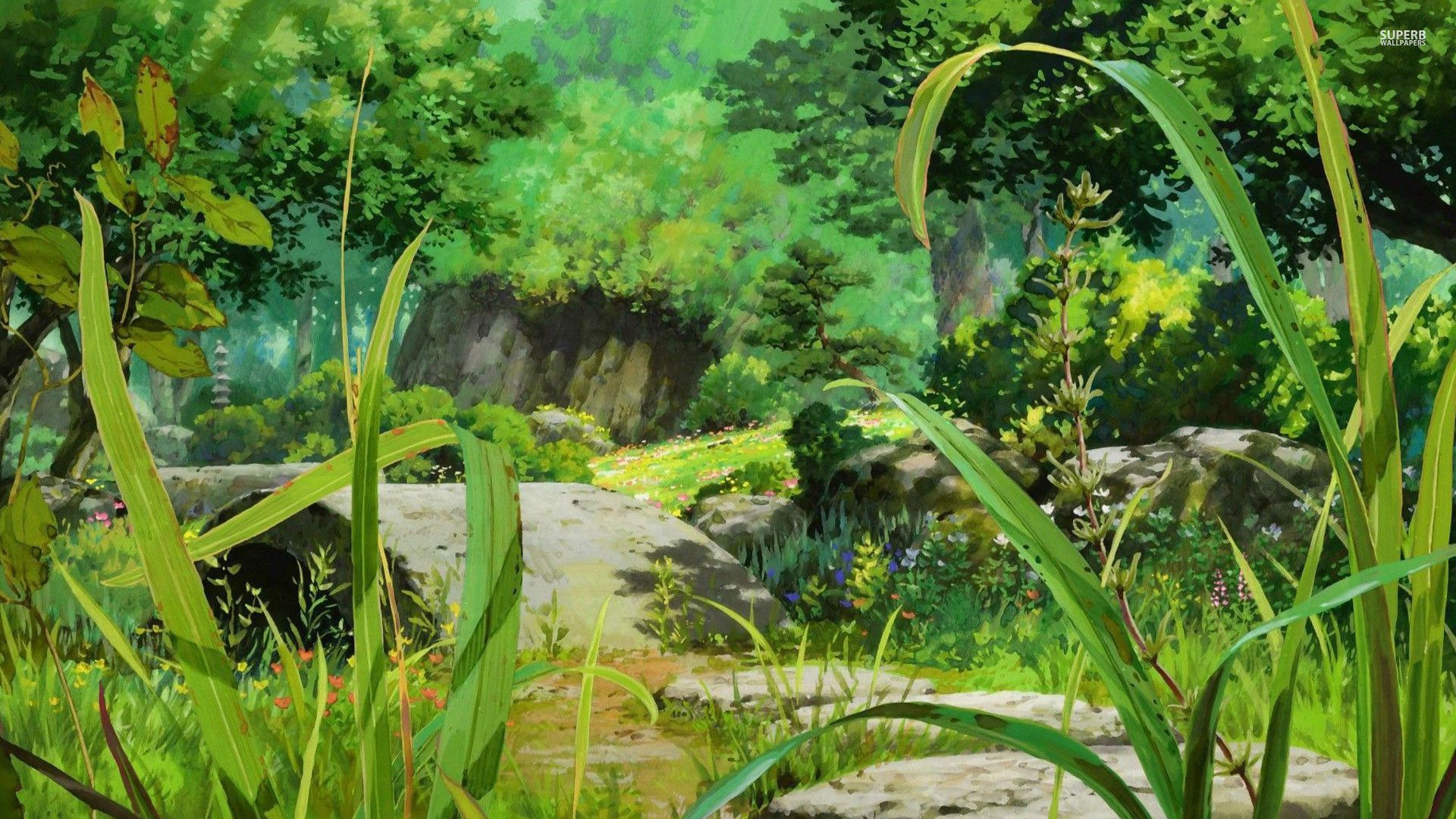 Pokémon Anime Forest Background