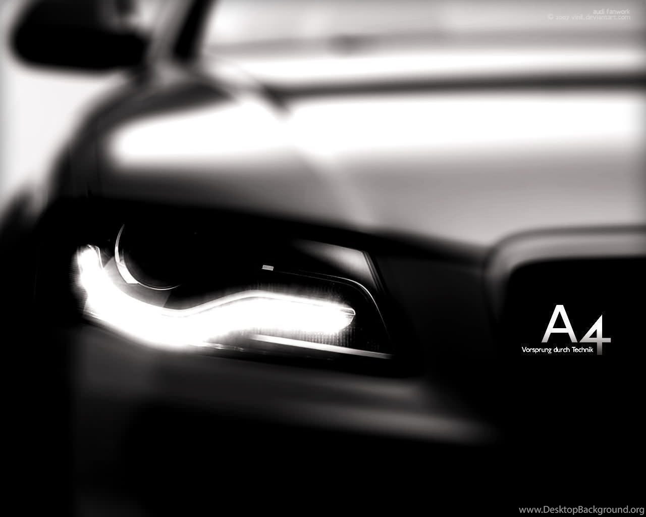 Audi A4 Wallpaper Front Led Lights Desktop Background