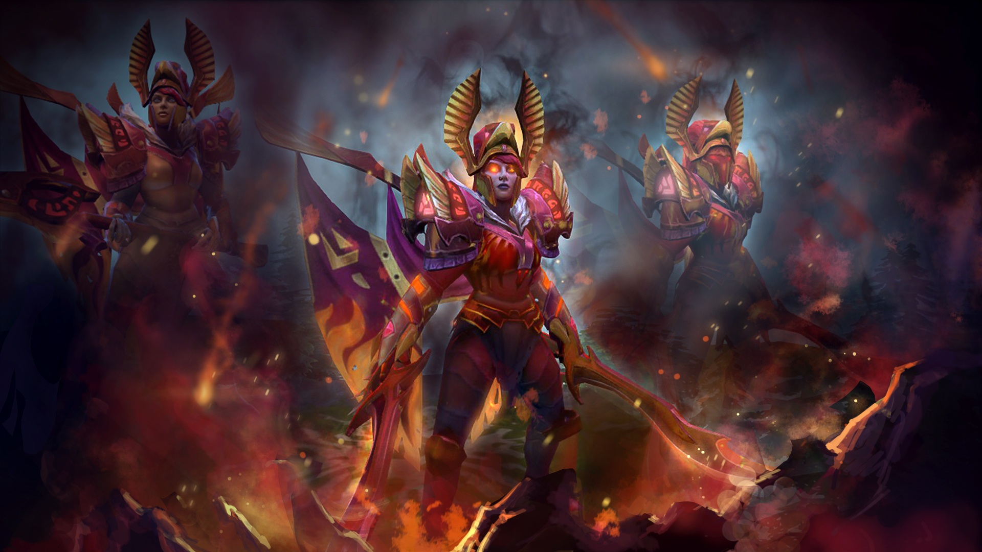 Woman Warrior Dota 2 Legion Commander Arcana Art Wallpaper Fantasy 1920x1080, Wallpaper13.com