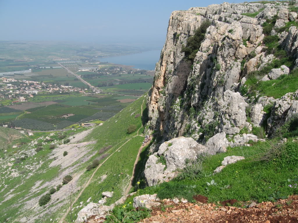 Mt Arbel with Sea Of Galilee