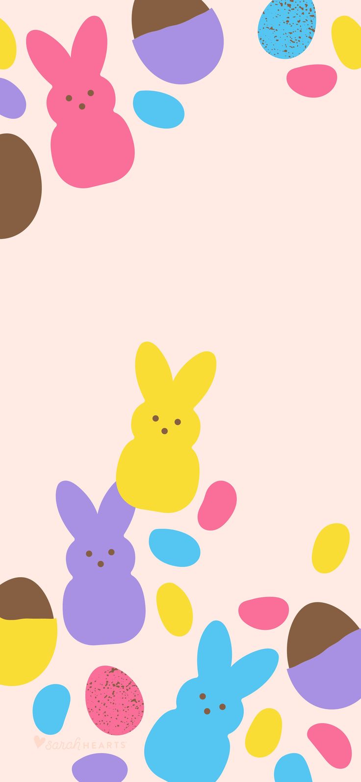 April 2020 Easter Candy Calendar Wallpaper Hearts. iPhone wallpaper easter, Holiday iphone wallpaper, Pink wallpaper iphone