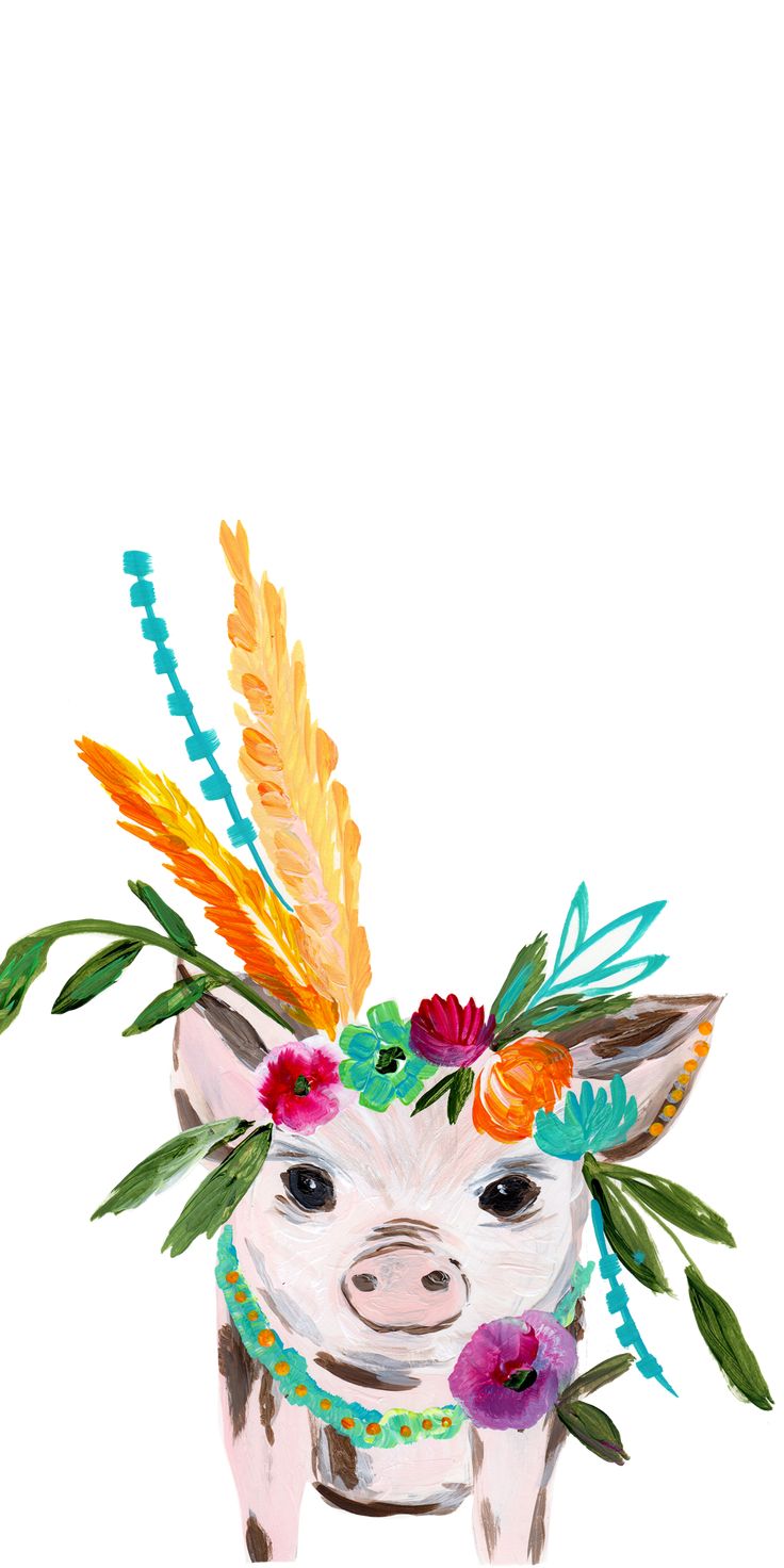 Casetify #iPhone #Art #Design #Animals #Illustration #pigs #ideas #wallpaper #cute. Pig art, Nature art prints, Art inspiration drawing