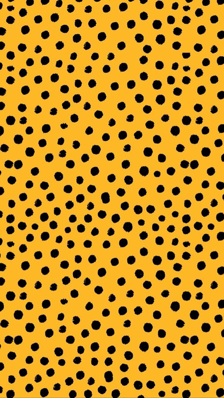 Yellow with black dots. Pattern wallpaper, Background vintage, Background patterns