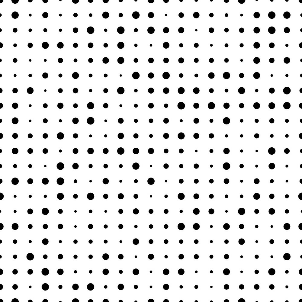 Black & White Polka Dots Wallpaper