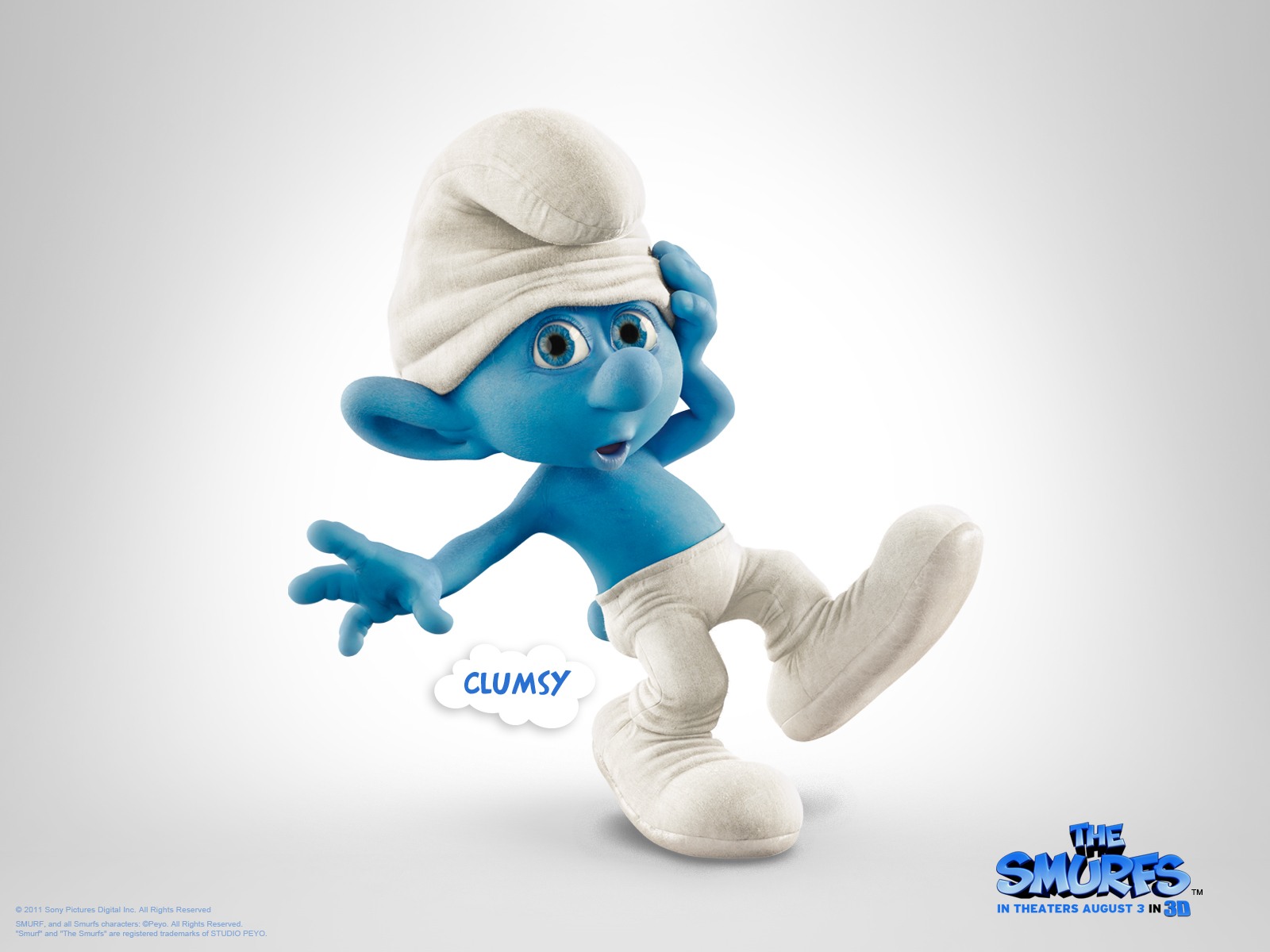 Desktop Wallpaper: The Smurf Movie 3D HD Poster Wallpaper