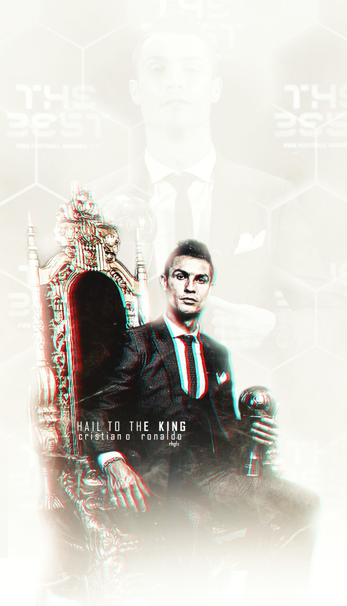 RHGFX Ronaldo. HAIL TO THE KING. Wallpaper. #halamadrid #ronaldo #FIFA