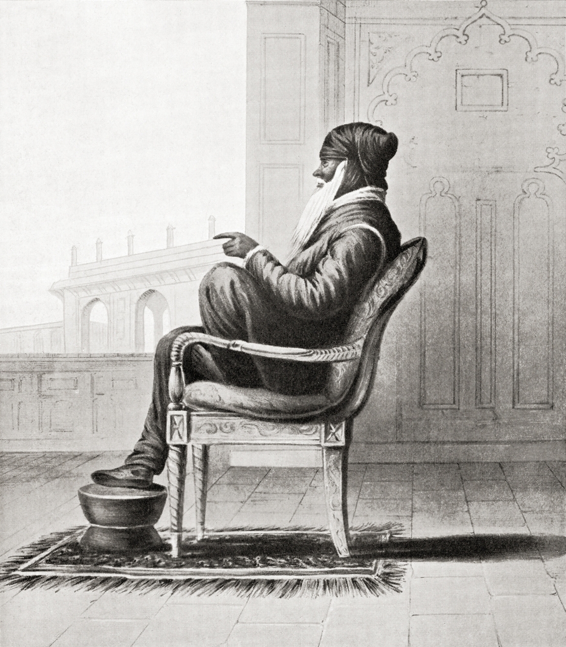 Maharaja Ranjit Singh 1780 1839 Leader of the Sikh Empire which ruled the northwest Indian subcontinent