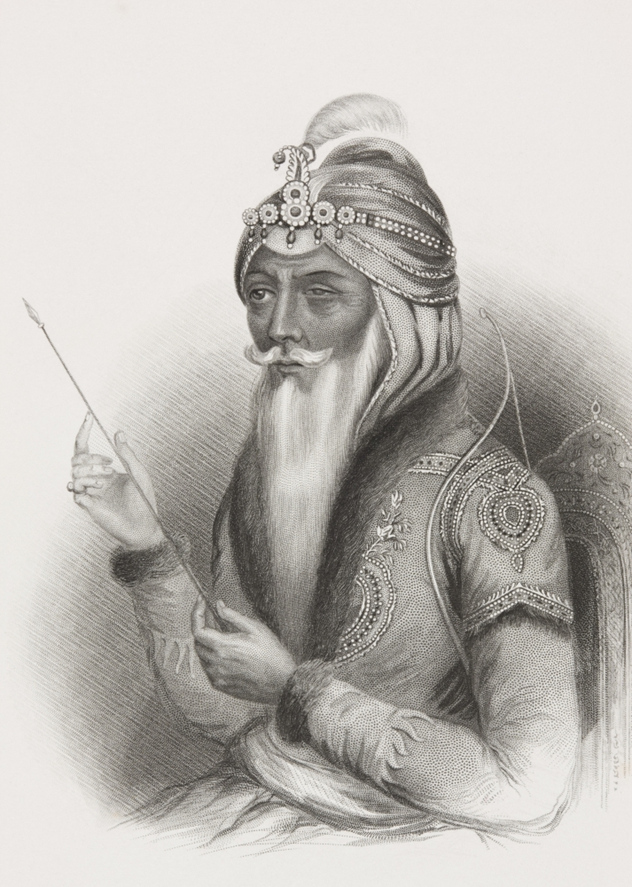 Maharaja Ranjit Singh 1780 Also Called Sher E Punjab Or The Lion Of The Punjab. From The Book Gallery Of Historical Portraits Published C.1880. PosterPrint # VARDPI1855916
