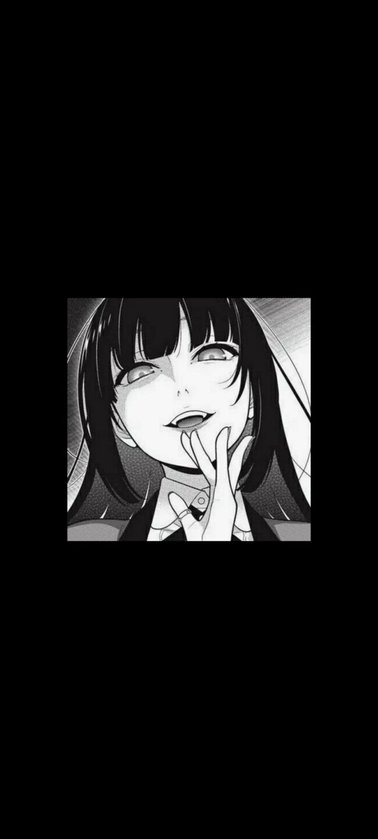 kakegurui wallpaper black white aeshetic Tumblr #kakegurui #wallpaper #kakeguru. Black and white cartoon, Black and white wallpaper iphone, Anime wallpaper iphone