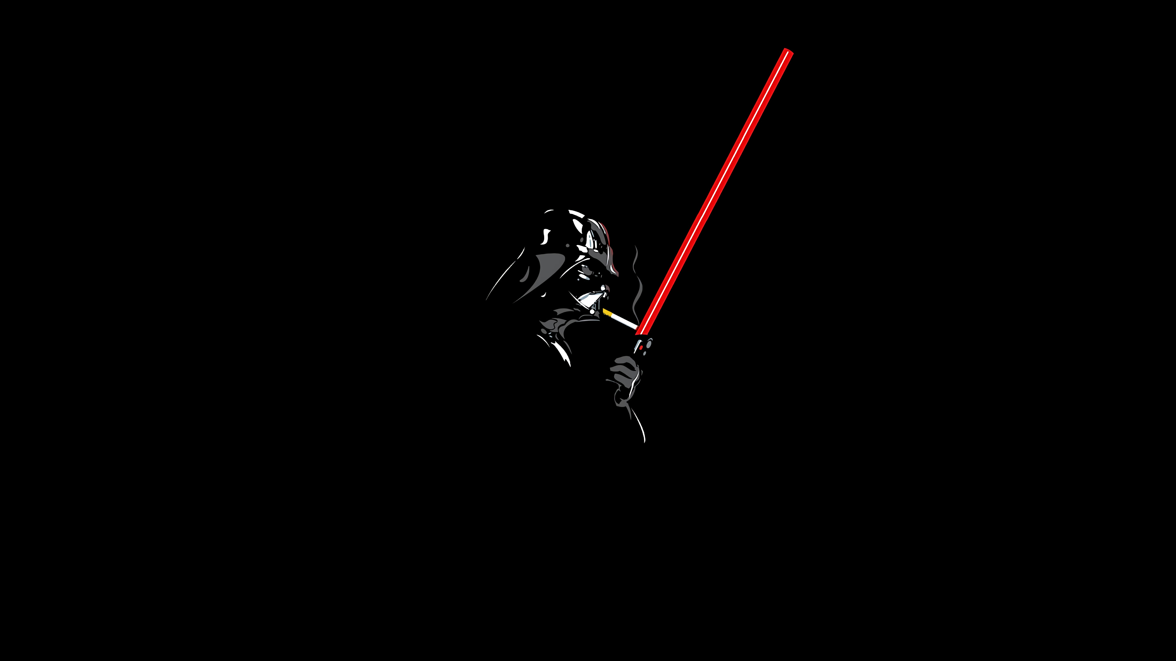 Darth Vader Minimalism 4k, HD Superheroes, 4k Wallpaper, Image, Background, Photo and Picture