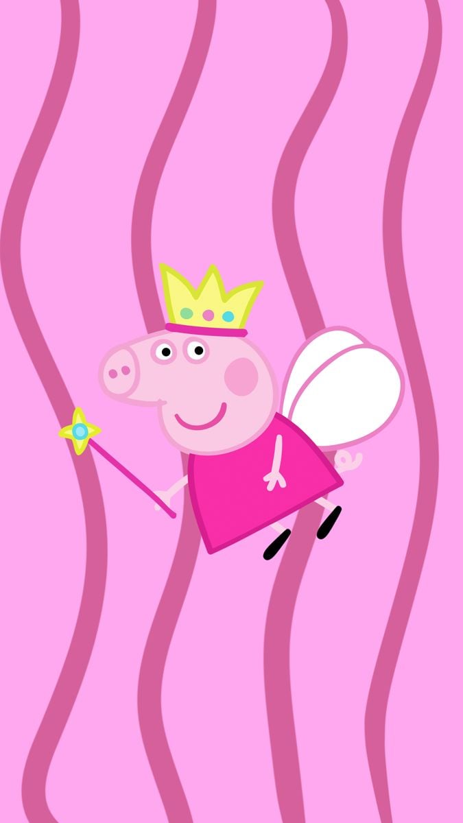 Pink Peppa Pig wallpaper
