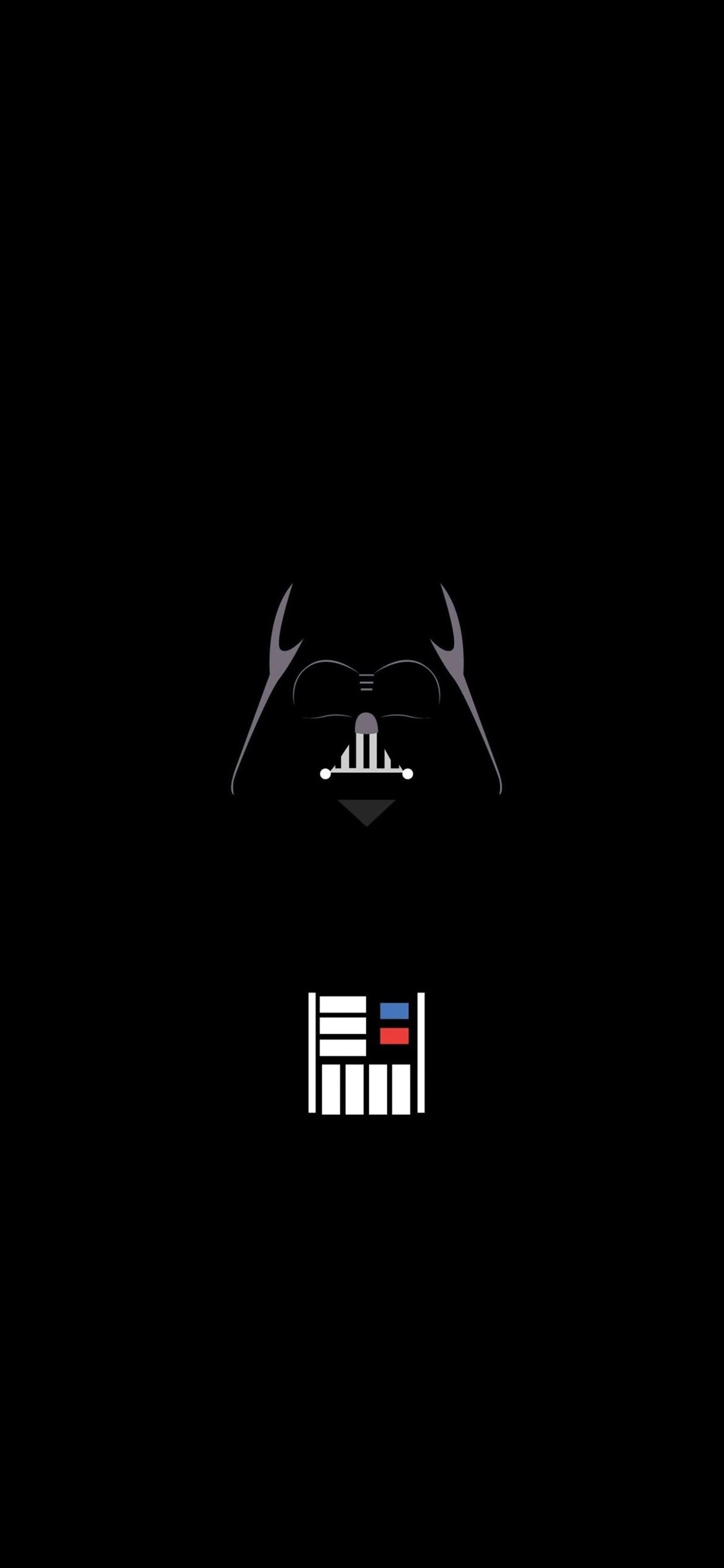 Vader Minimalist iPhone 12 Wallpaper Free Download
