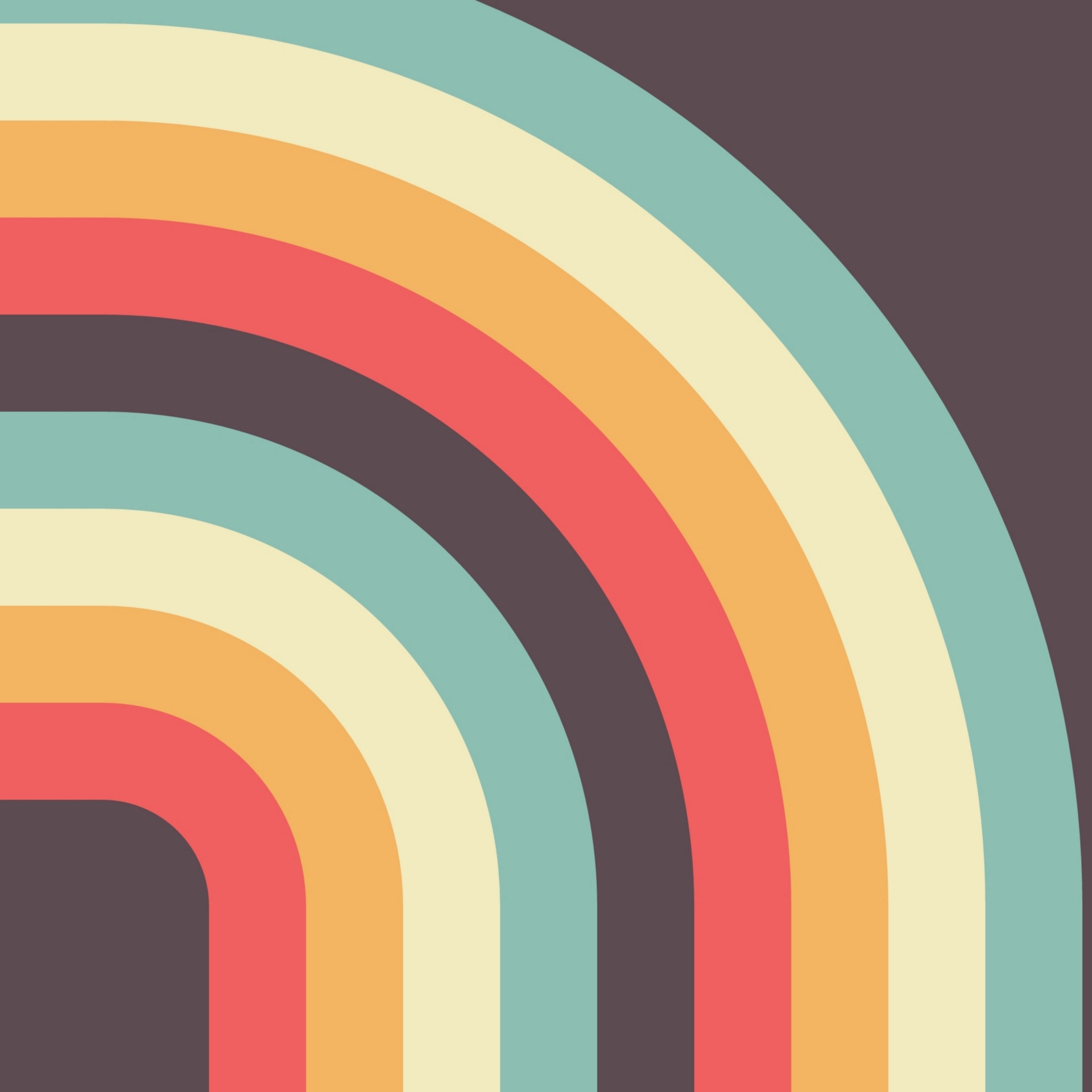 Wallpaper, rainbow, stripes, curves, parallel