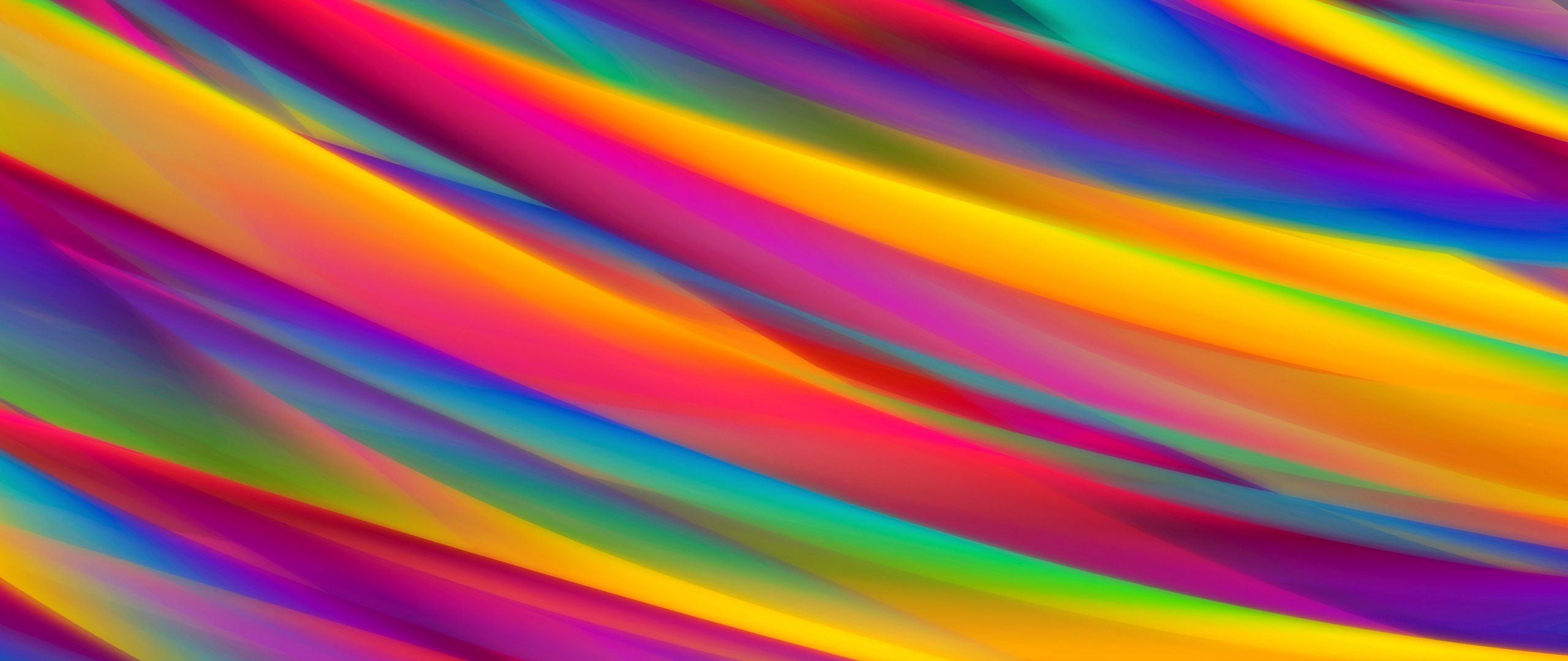 Download wallpaper 2560x1080 lines, multicolored, rainbow, stripes dual wide 1080p HD background