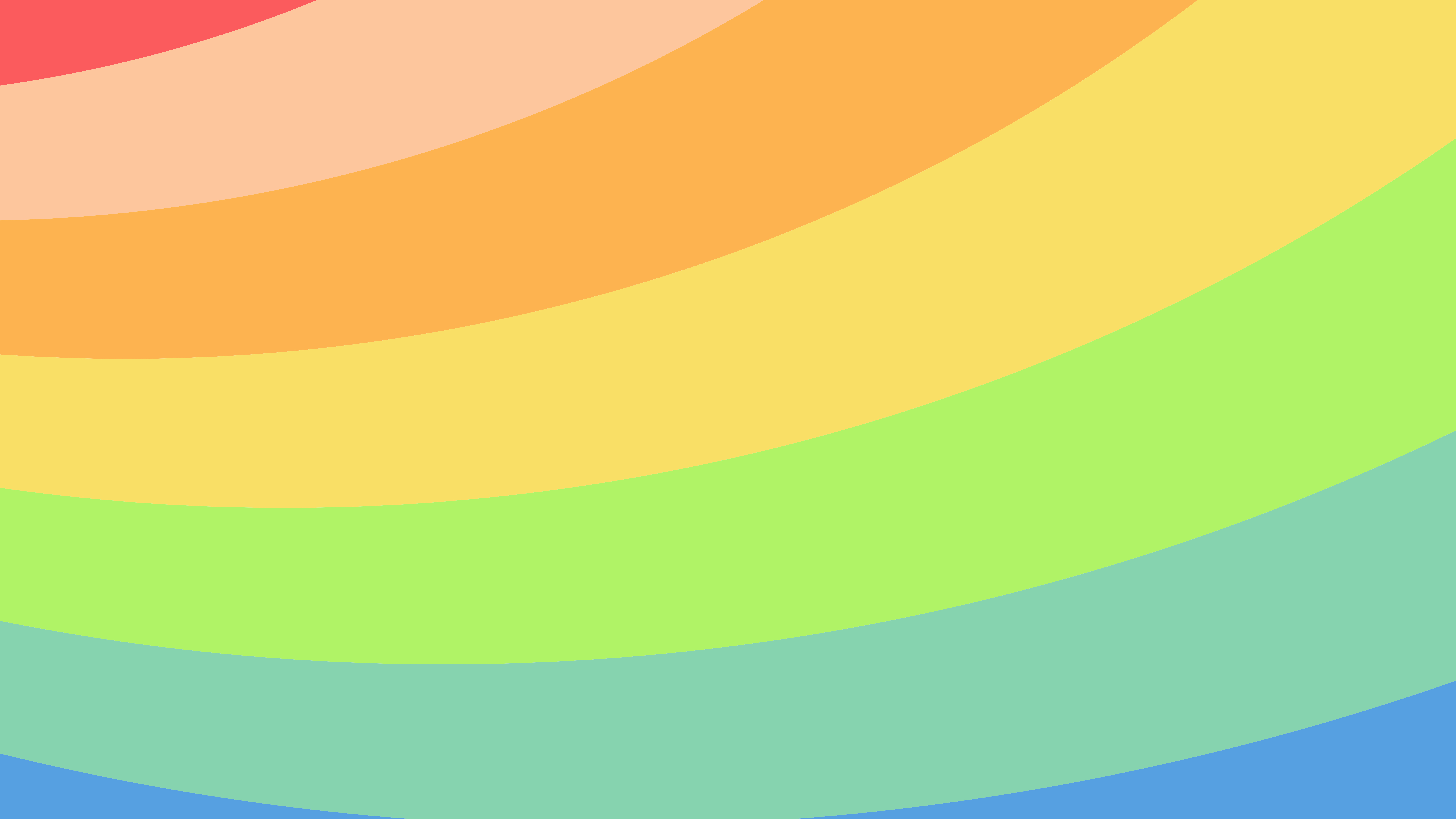 Free Pastel Rainbow Curved Stripes Background