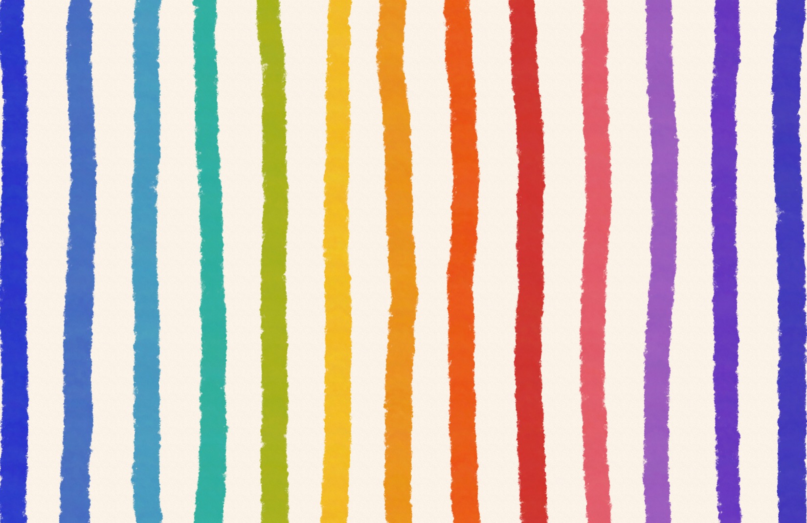 Textured Crayon Rainbow Stripe Wallpaper Mural