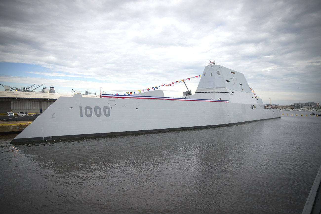 Stunning Image of the USS Zumwalt