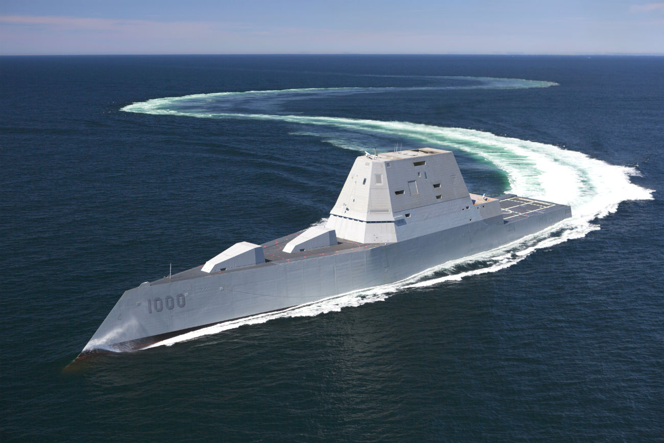 Stunning Image of the USS Zumwalt