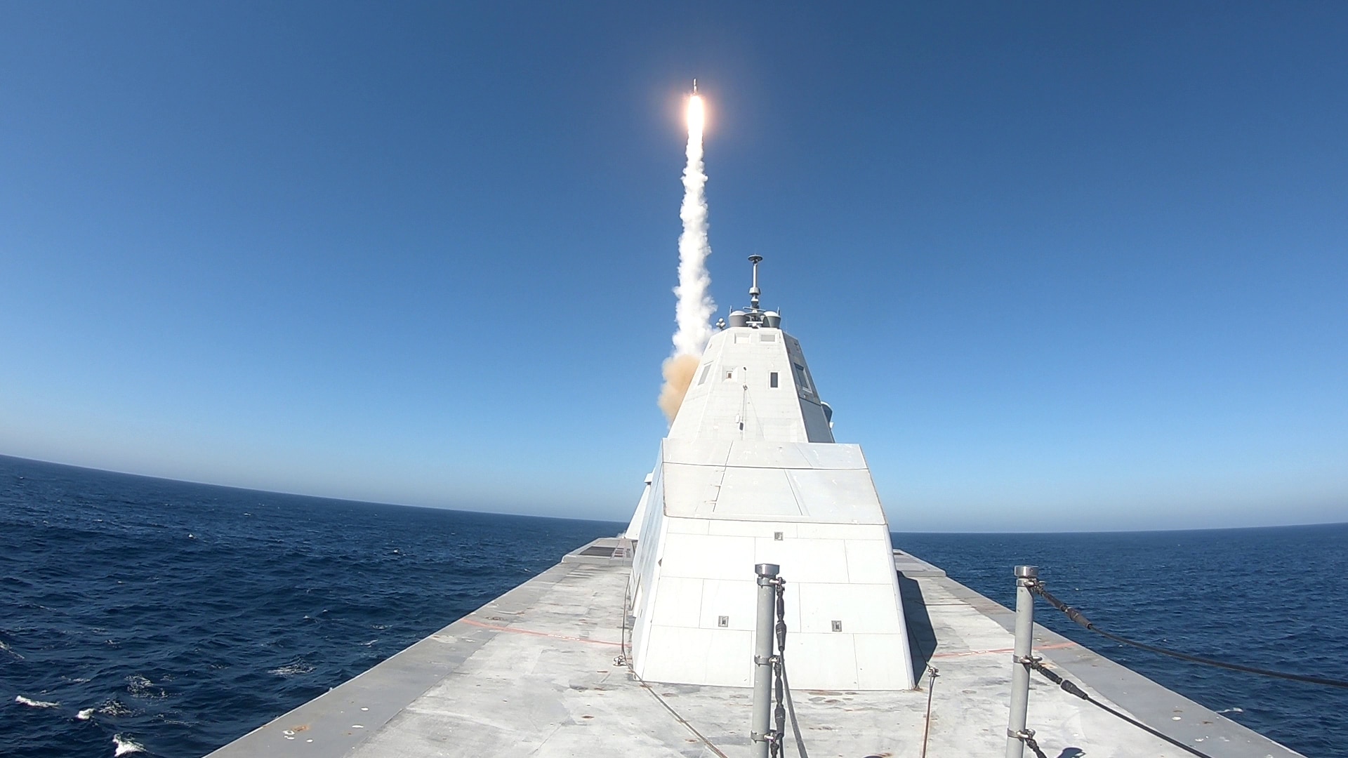 USS Zumwalt Successfully Completes First Standard Missile Shot > Naval Sea Systems Command > Saved News Module