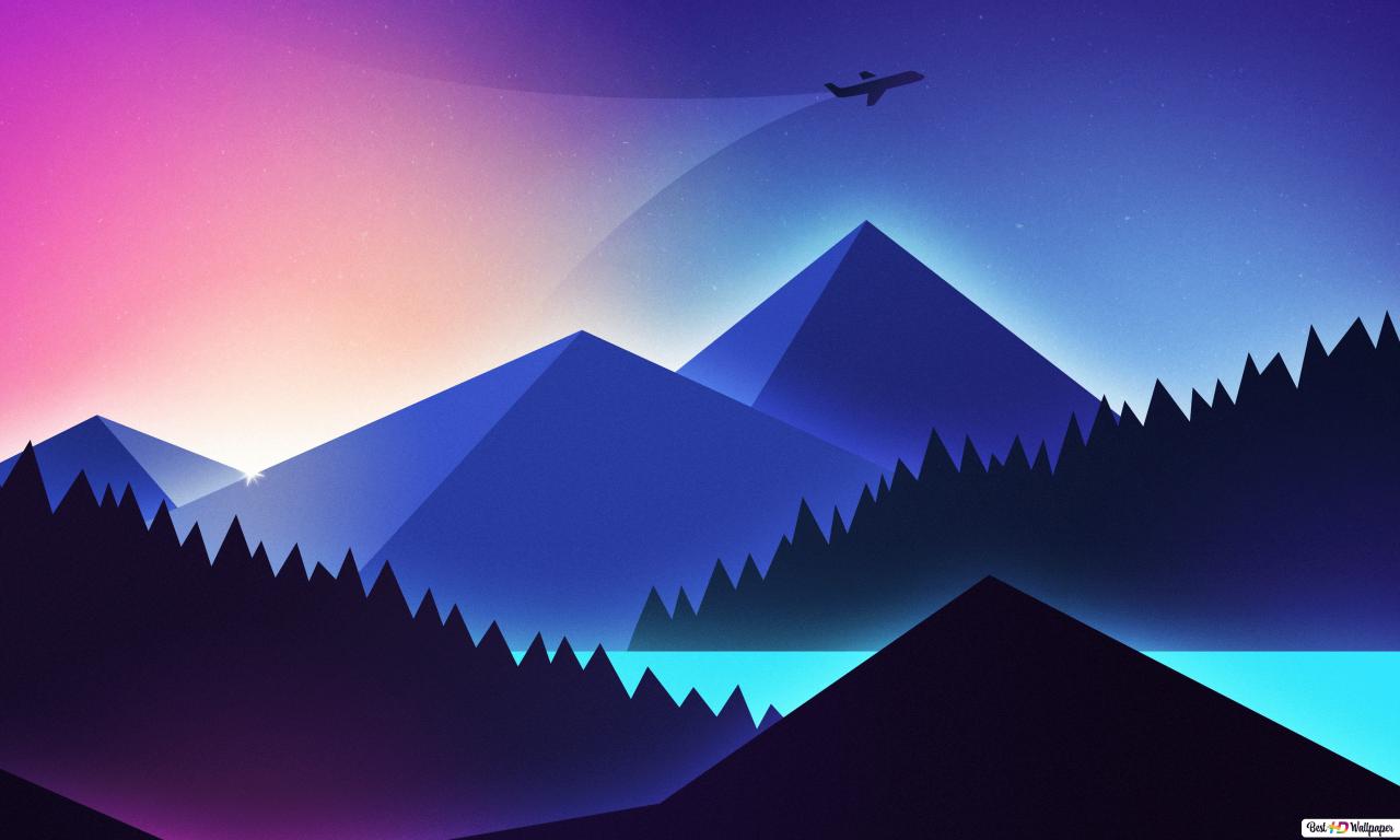 Mountains Digital Art HD wallpaper download