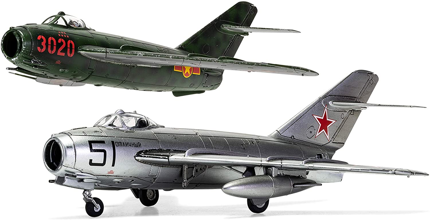 Airfix Mikoyan Gurevich MiG 17F Fresco 1:72 Military Aviation Plastic Model Kit A03091, Arts, Crafts & Sewing