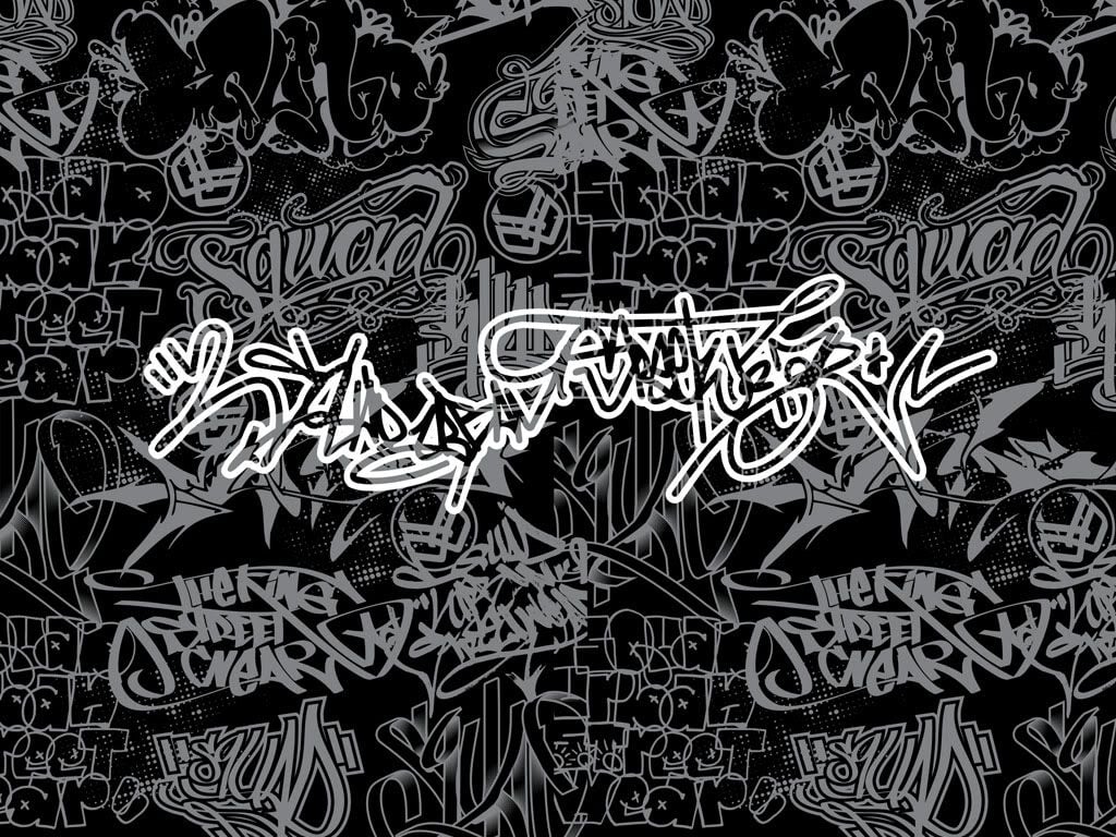 black and white graffiti background
