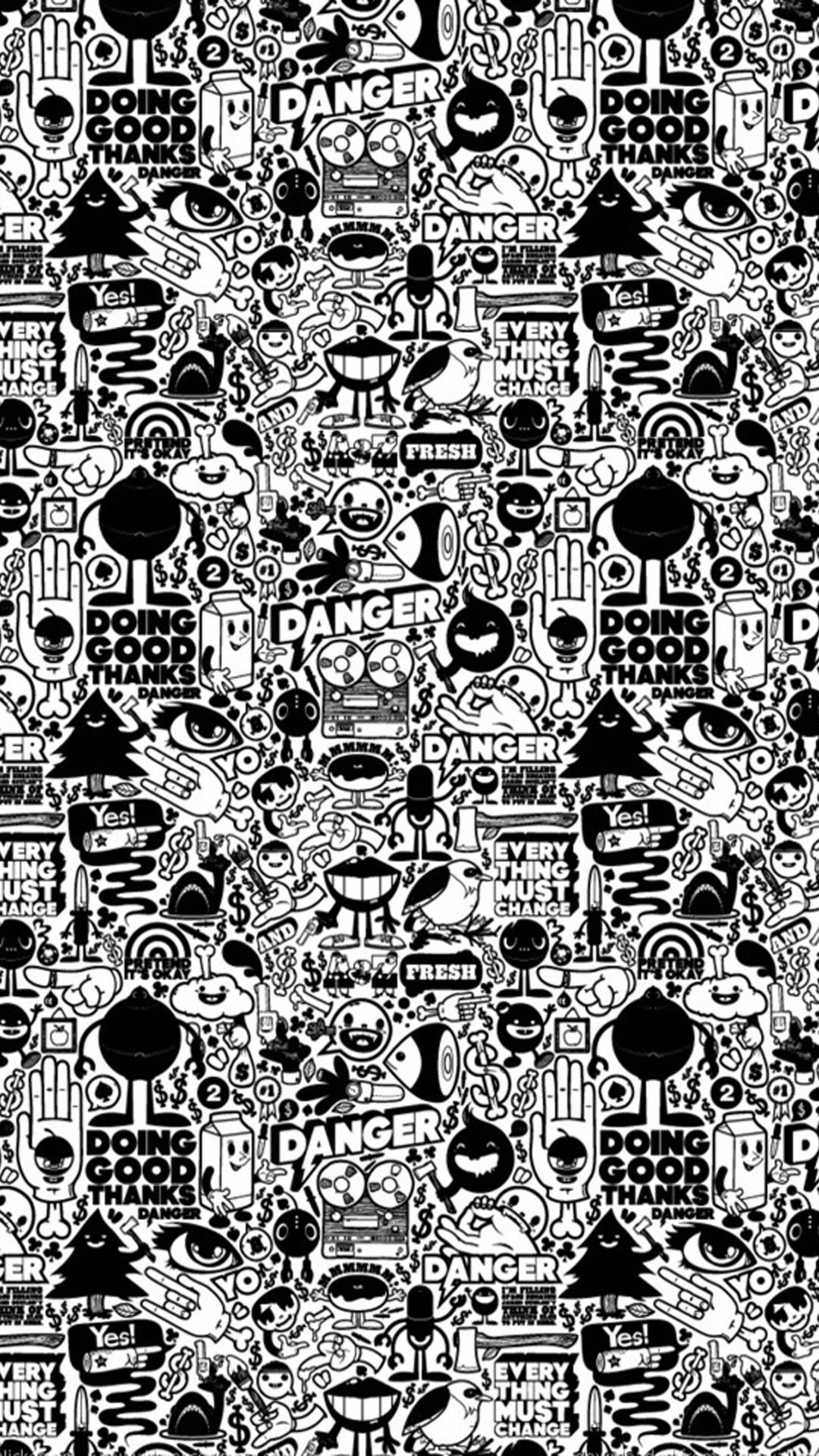 Black and white pattern. White pattern wallpaper, Pop art wallpaper, Coloring pages