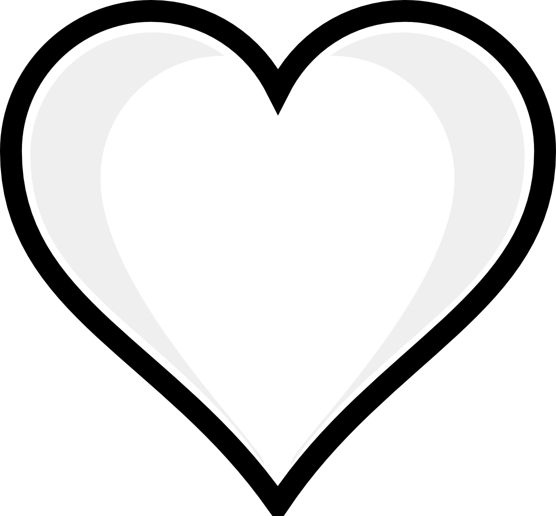 Free Heart Drawing Black And White, Download Free Heart Drawing Black And White png image, Free ClipArts on Clipart Library