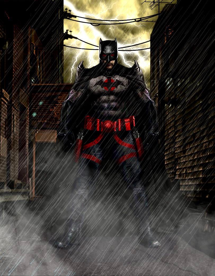 I tried to the best of my ability to recreate the famous flashpoint Batman photo in photohop. (Jeffrey Dean Morgan Of course)