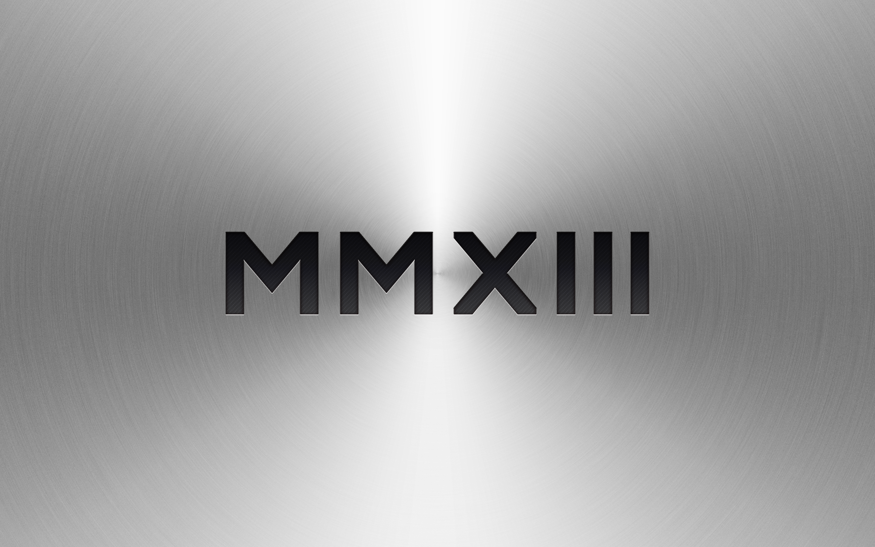 Roman Numerals 2013 Metal wallpaperx1800