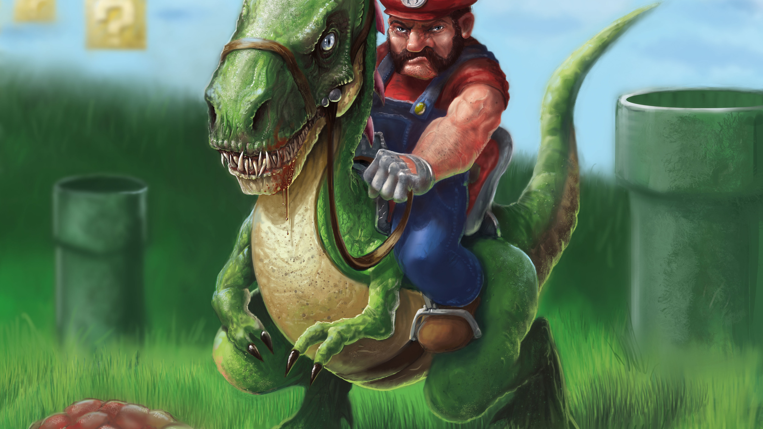 Mario And Yoshi 1440P Resolution HD 4k Wallpaper, Image, Background, Photo and Picture