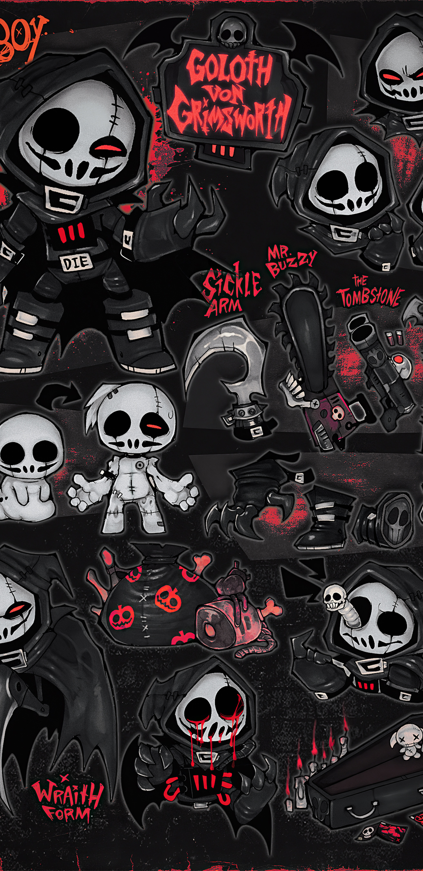 Grim Reapers Skulls 4k Samsung Galaxy Note 9, 8, S9, S8, SQHD HD 4k Wallpaper, Image, Background, Photo and Picture