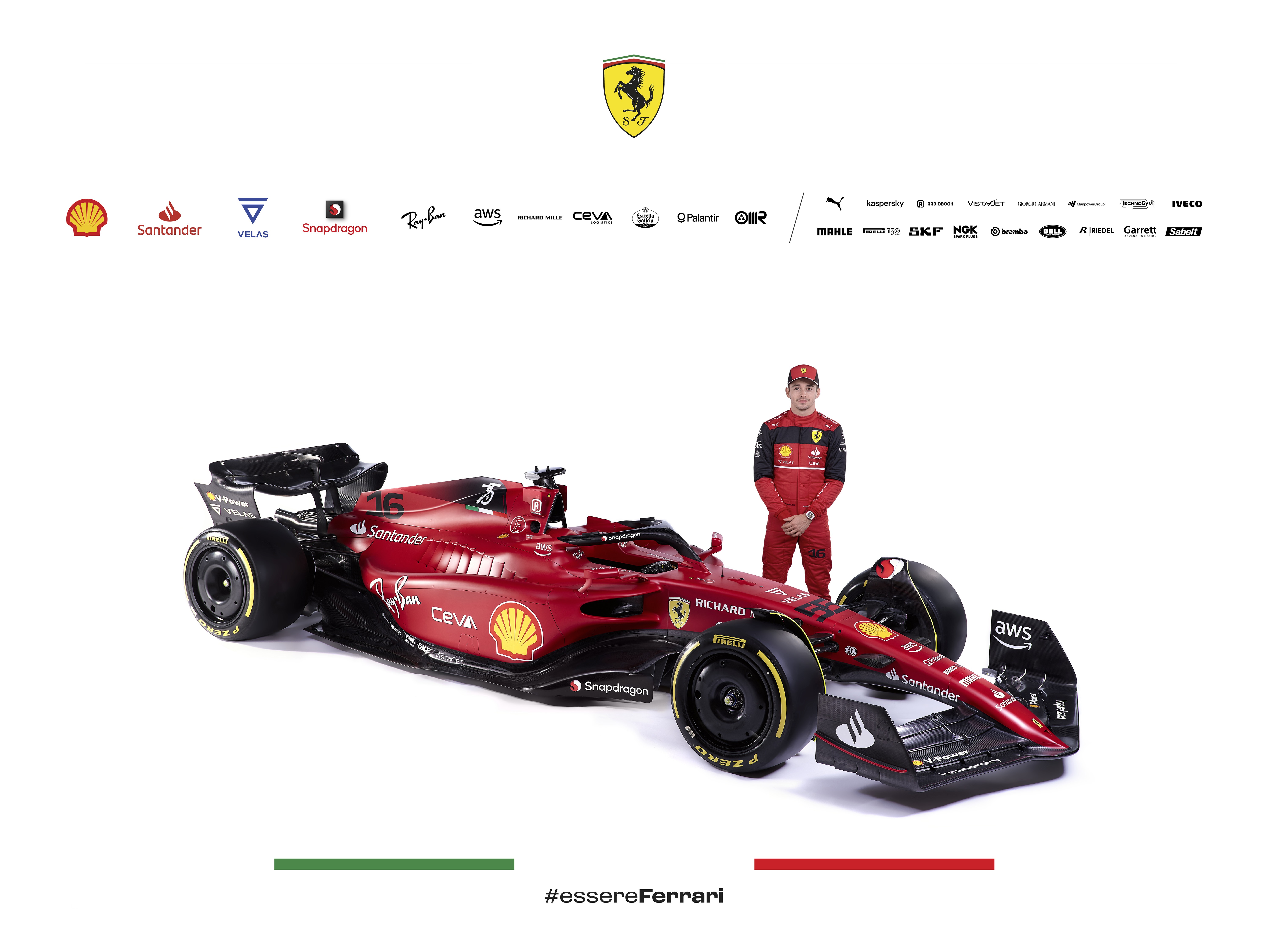 2022 Ferrari F1 75 Car Launch Photo