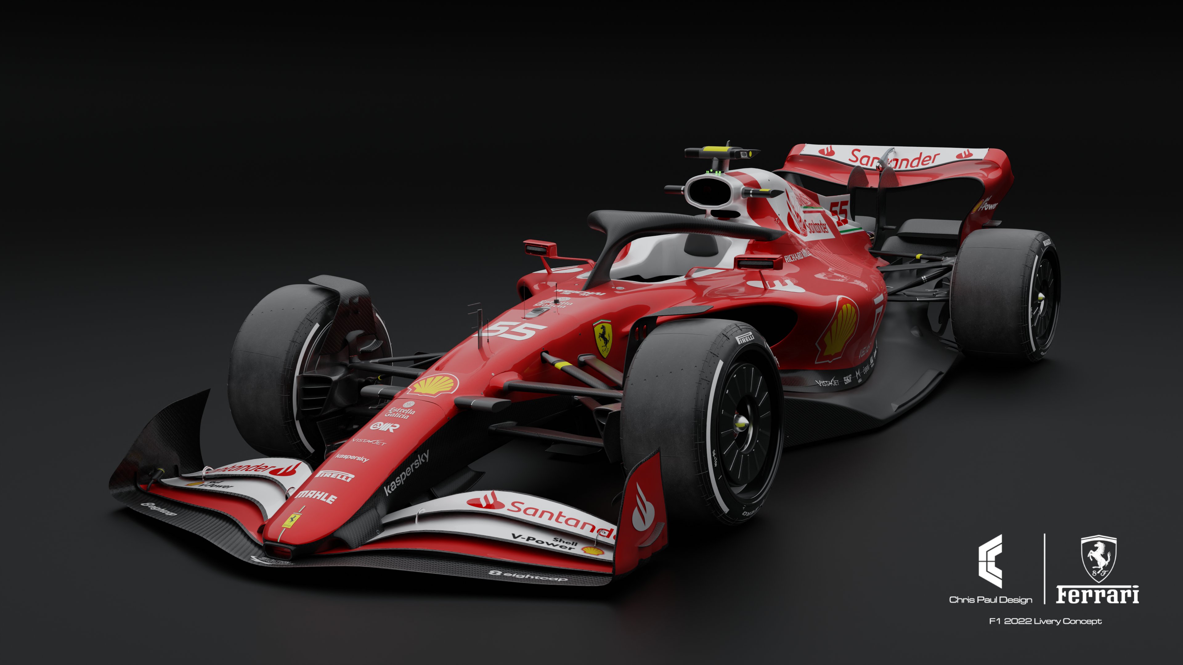 2022 Ferrari livery concept by Chris Paul Design