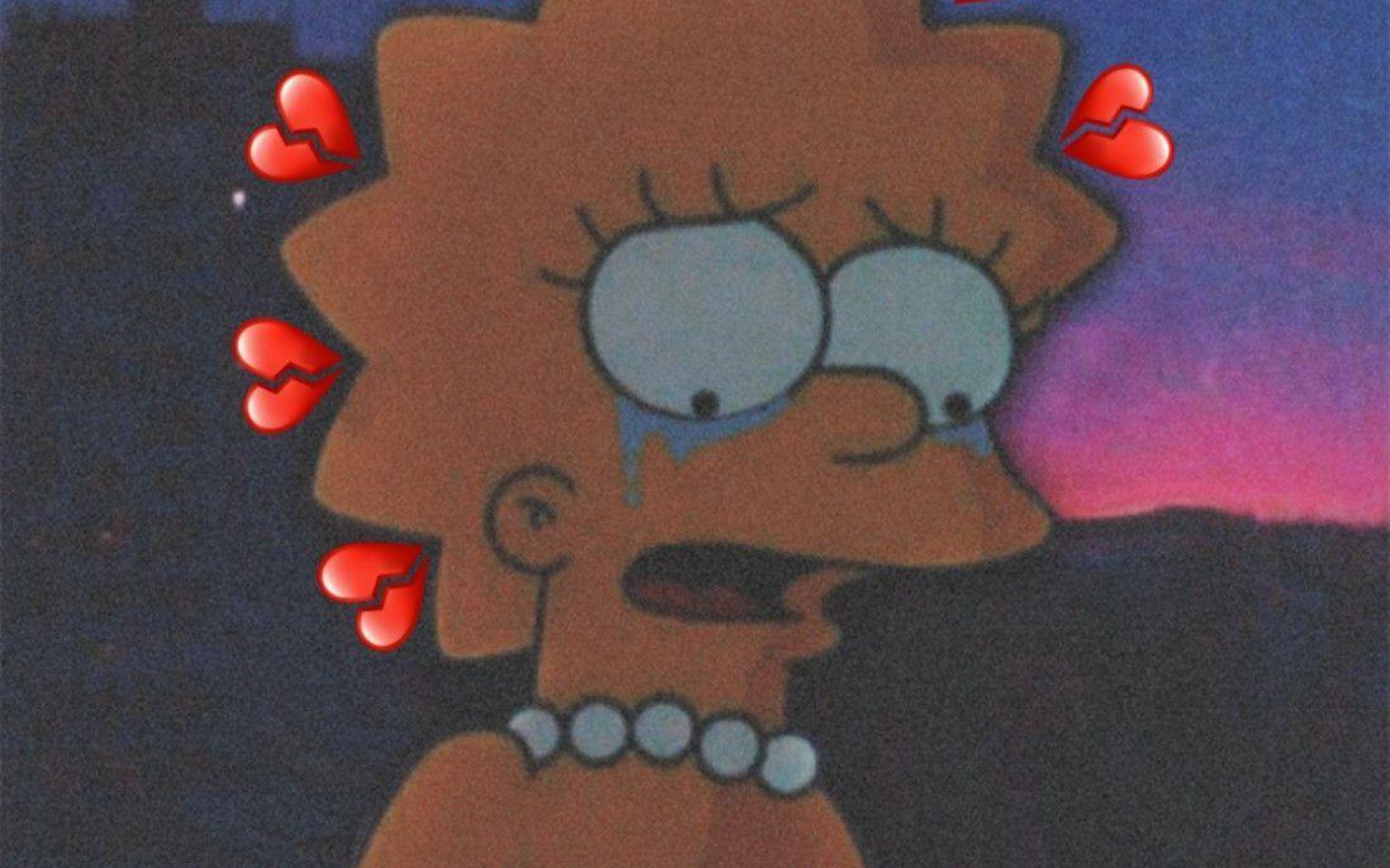 Lisa Simpson Sad Wallpaper • Wallpaper For You