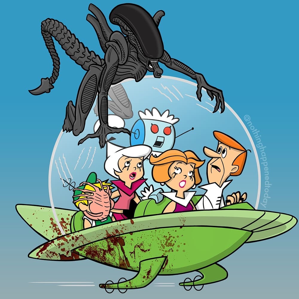 Hollywood Horror Museum the brilliant Nothinghappenedtoday The Jetsons Alien movie you always wanted