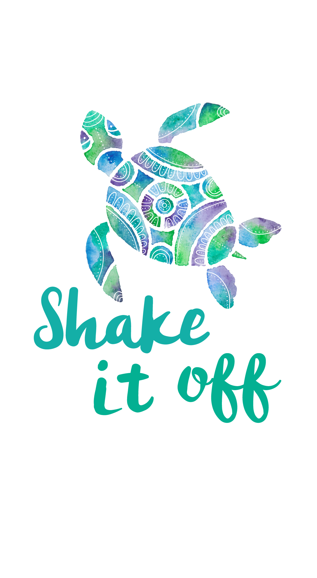 ShakeItOff. #Casetify #iPhone #Art #Design #Quote #Turtle #Animal. Shake it off, Casetify, Cute wallpaper