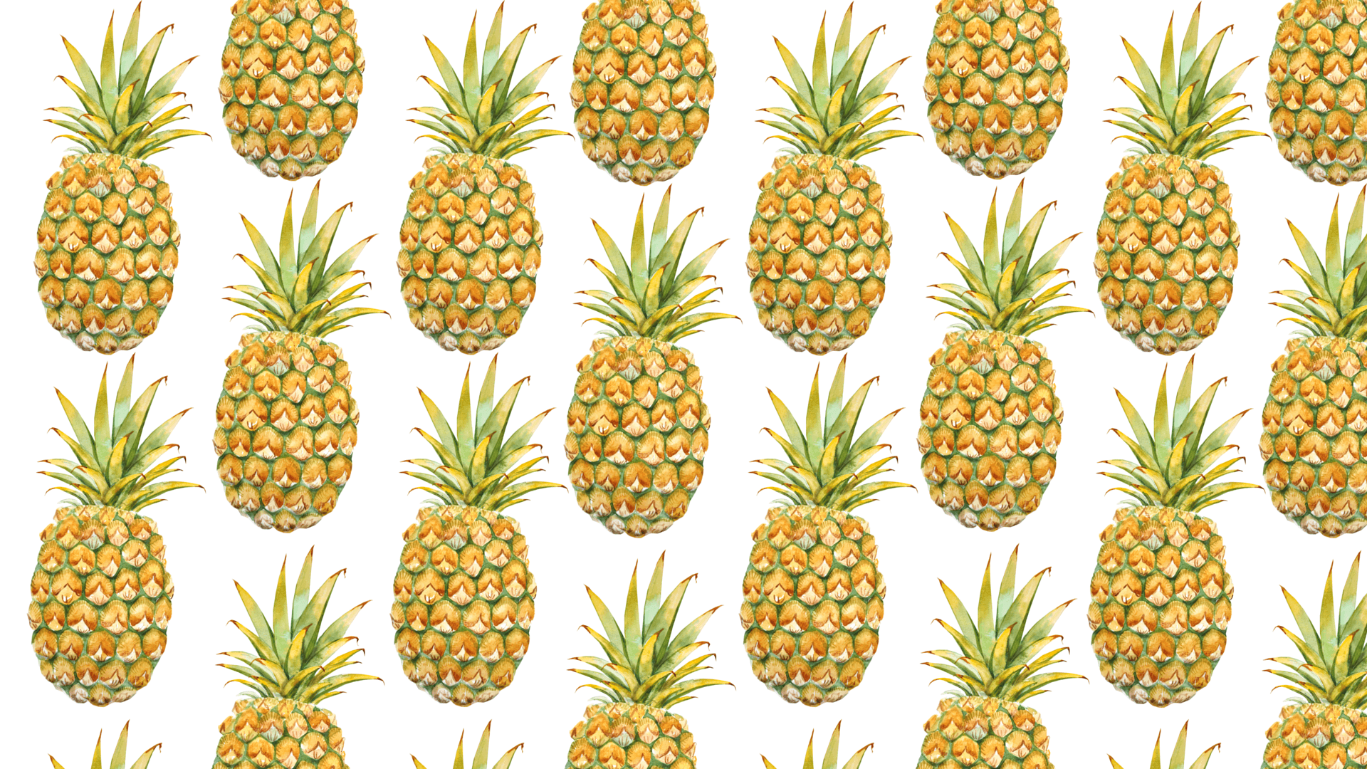 Alhoa Summer Pineapple Desktop Wallpaper
