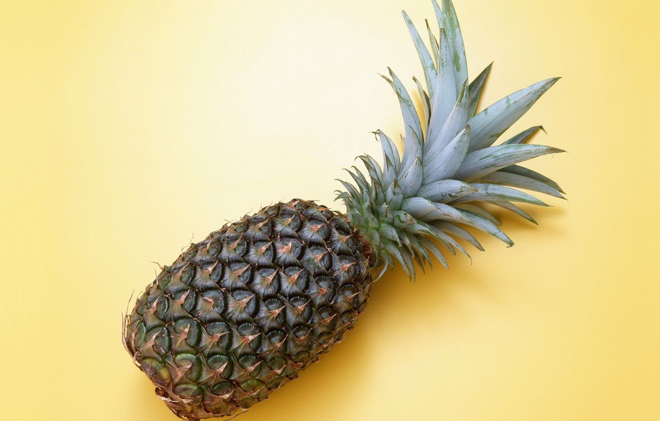 Wallpaper Yellow, fruit, pineapple image for desktop, section разное