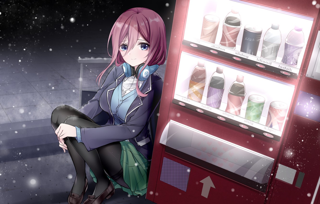 Wallpaper Girl, Drinks, Go Toubun No Hanayome, Nakano Miku, Gou Lianlian Dogface Image For Desktop, Section прочее