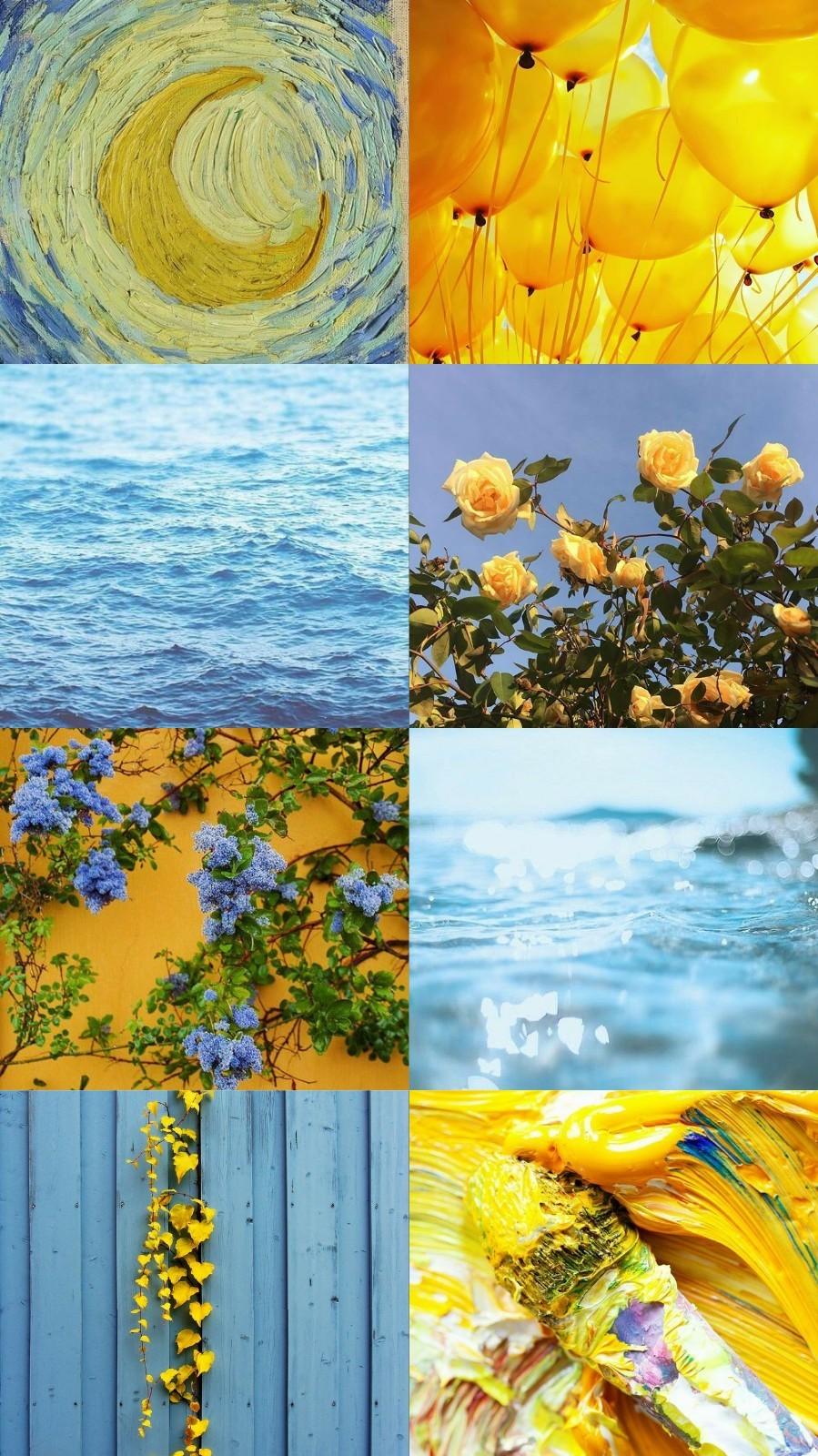 Yellow Blue Aesthetic Wallpaper Free Yellow Blue Aesthetic Background