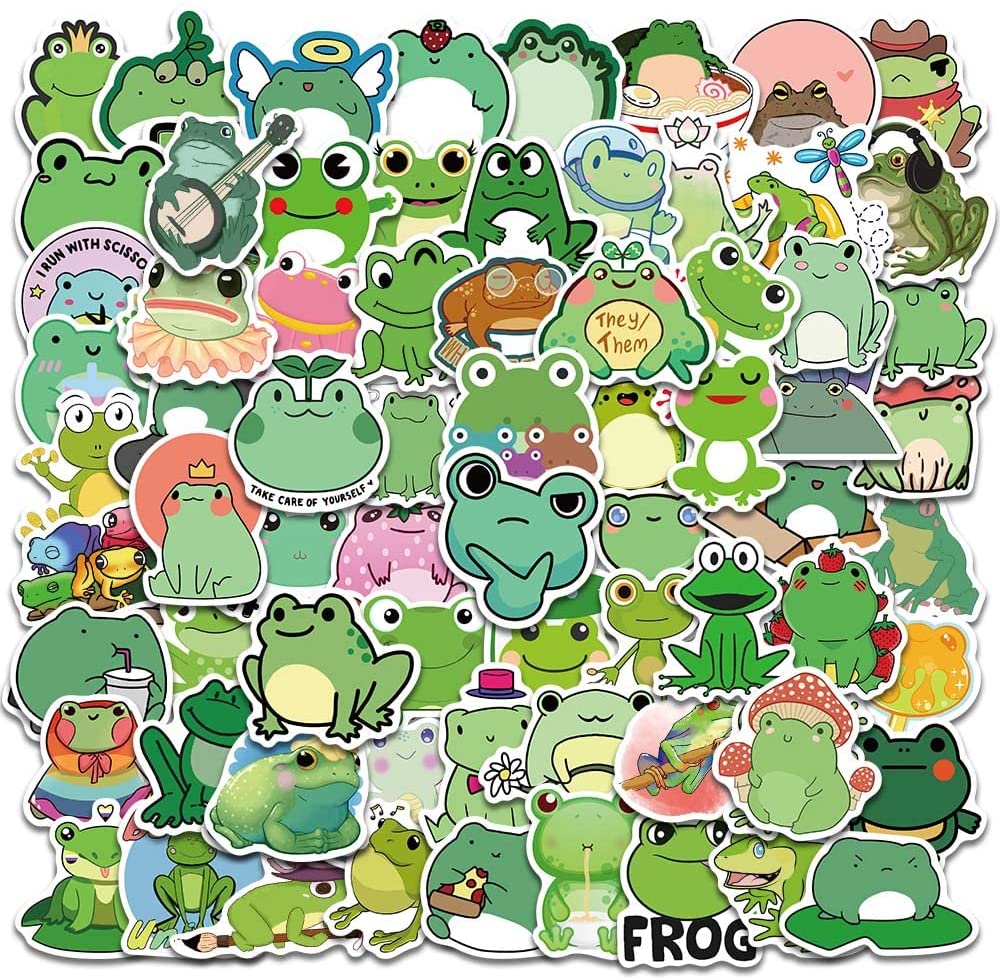 Buy Acekar 100PCS Frog Stickers, Vinyl Waterproof Stickers For Laptop, Bumper, Skateboard, Water Bottles, Computer, Phone, Cute Frog Stickers For Kids Teens Adult (100PCS Frog Stickers) A XQW 100 Online In Indonesia. B09CTVV39M
